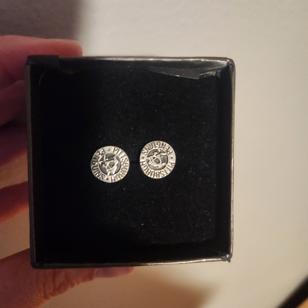 Civic Arena Roof Pittsburgh Penguins Logo Stud Earrings